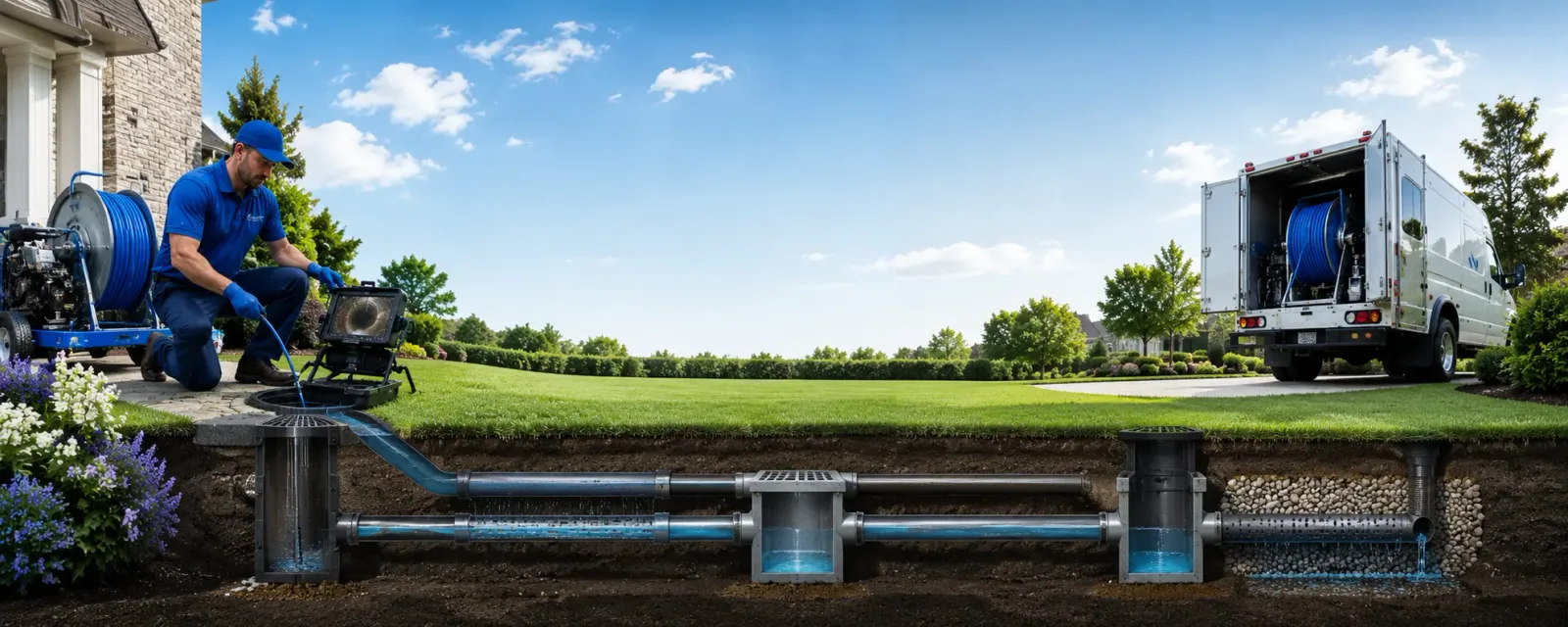 Outdoor drain cleaning information for Meadow Bridge, WV